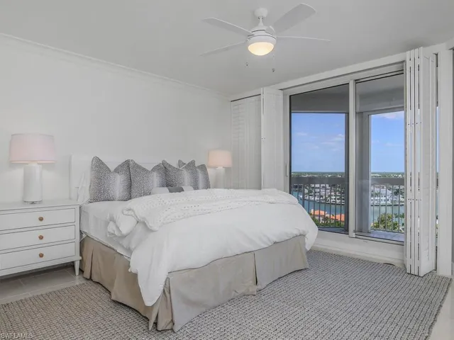 Bay views and beyond from this bedroom and lanai!