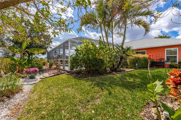 View of backyard & lanai