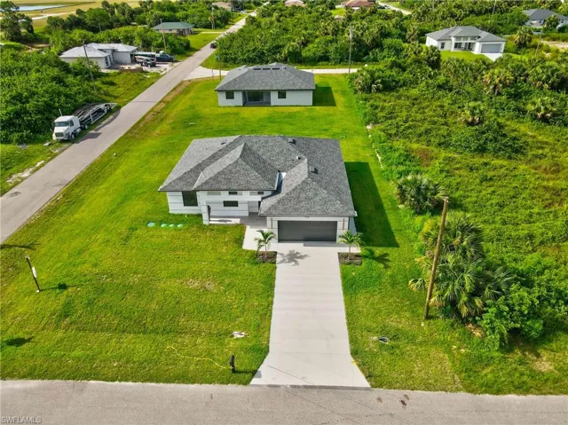 View from above of property