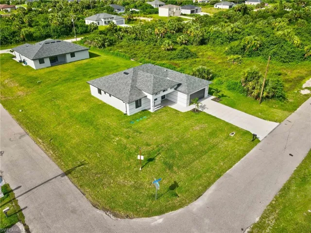 View from above of property