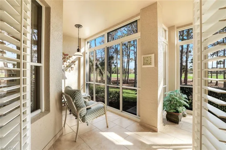 Sunroom / solarium with healthy amount of natural light