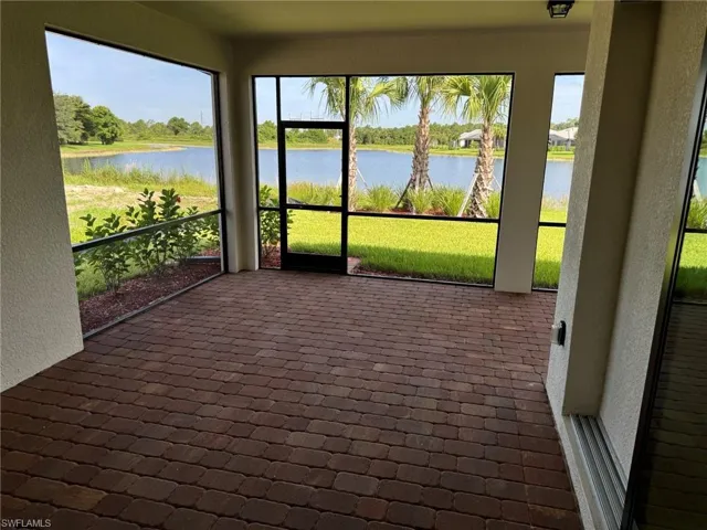 Screened lanai of the completed home