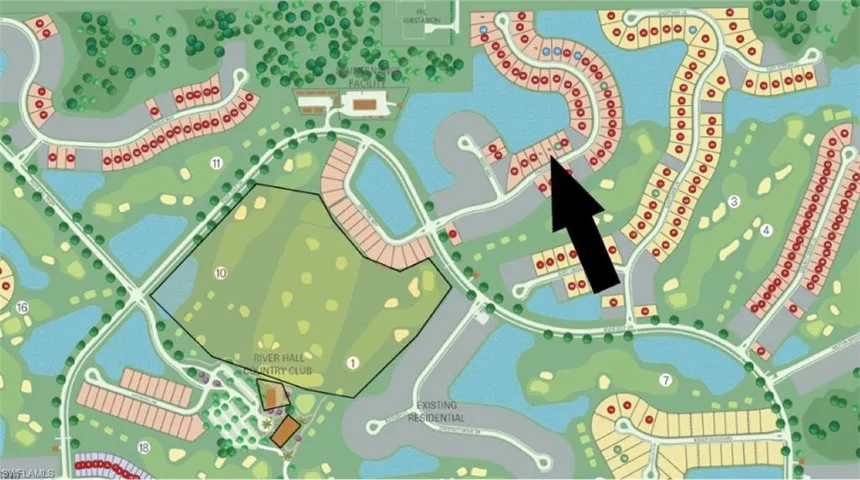 Site map: Lot 3304 - Water views! Room for pool.