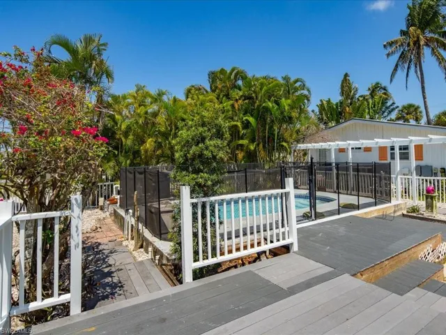 View of pool with a deck