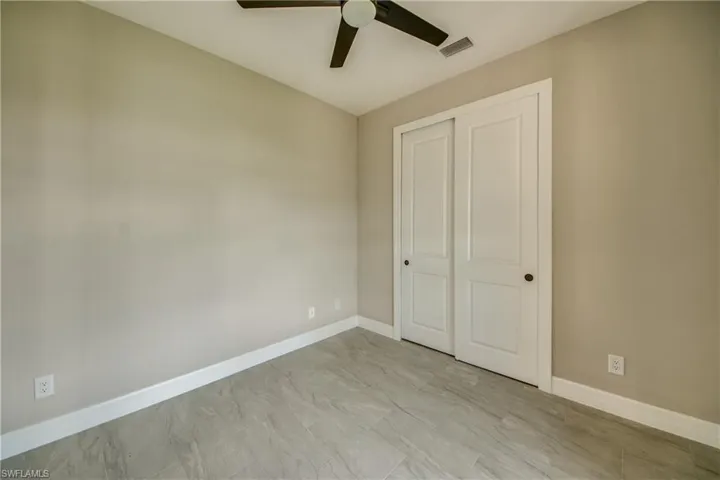 View from inside the Office or 4th Bedroom showing closet doors