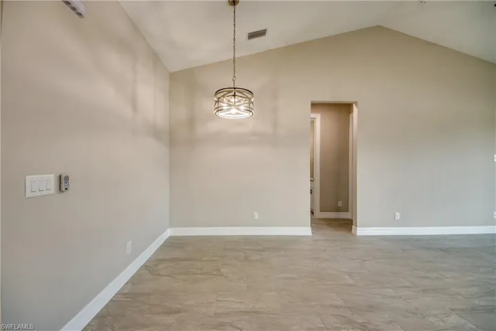 This dining area is open in the Great Room