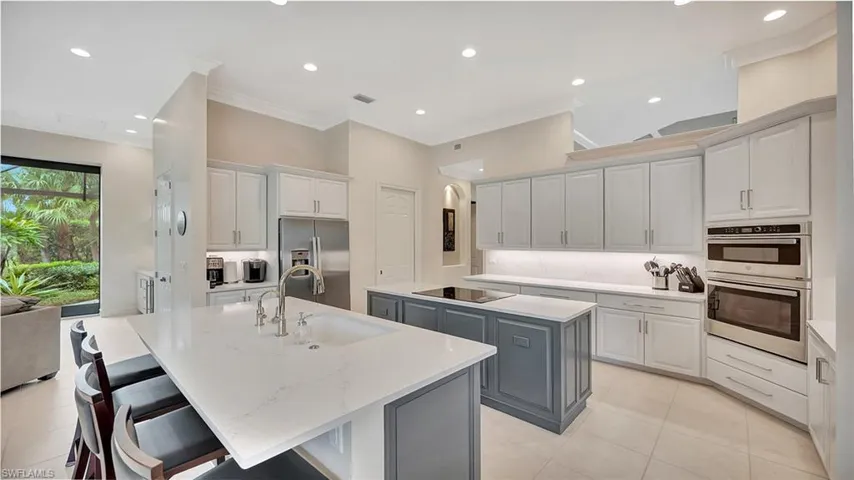 Island Kitchen with Counter bar