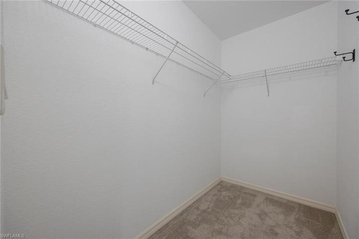 Walk in master closet