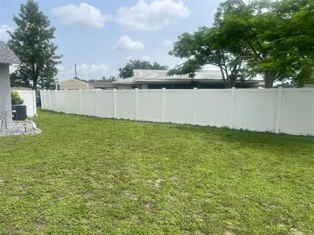 View of yard featuring central air condition unit