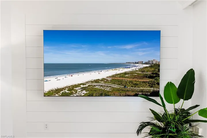 Property view of water with a beach view