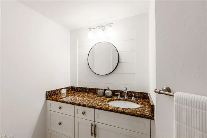 Bathroom featuring vanity