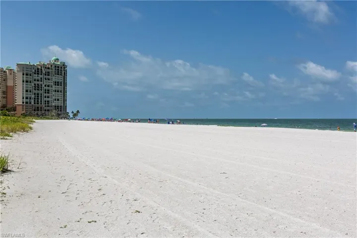View of water feature featuring a view of the beach