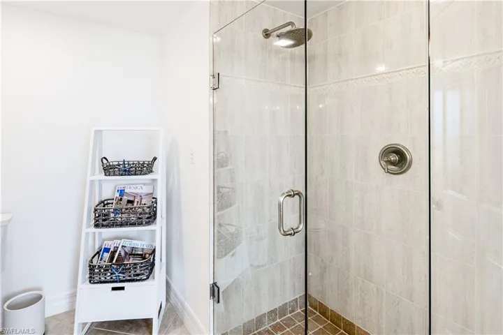 Bathroom featuring an enclosed shower