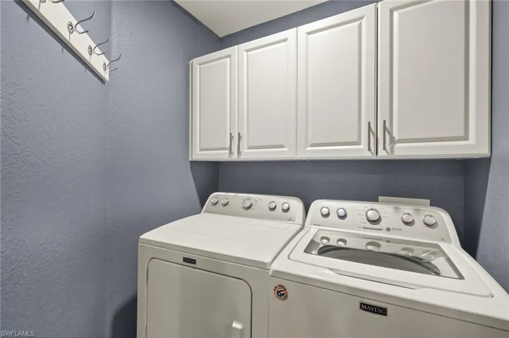 Laundry Room with Additional Cabinets - Upgraded MAYTAG Washer and Dryer