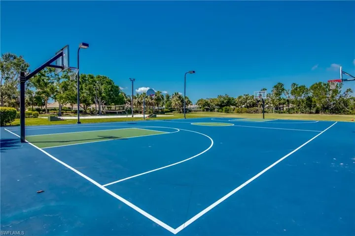 View of basketball court