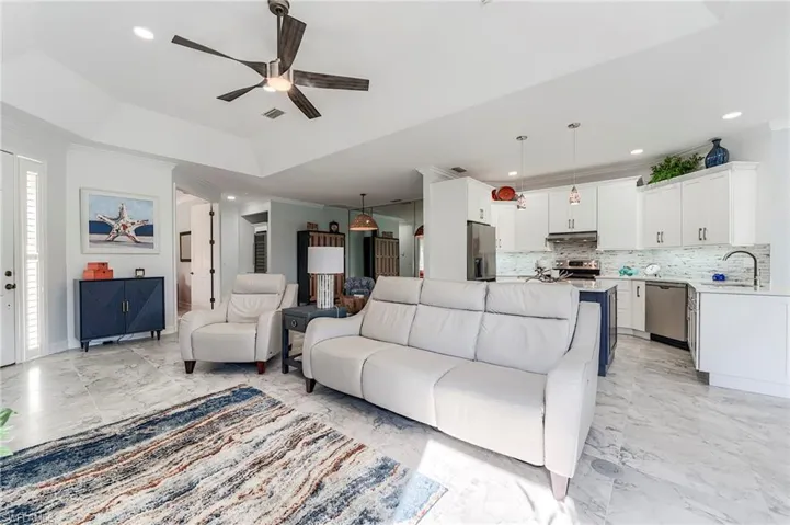 Open to kitchen