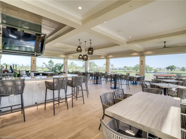 Covered outside casual dining area