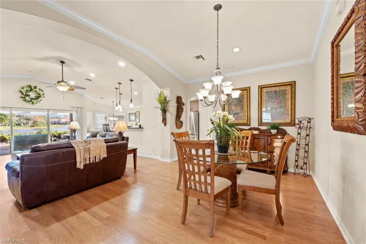 Dining room looking into great room