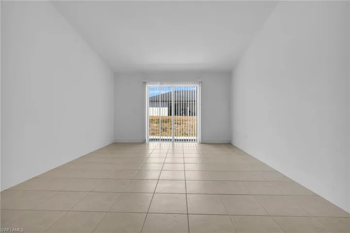 View of tiled empty room