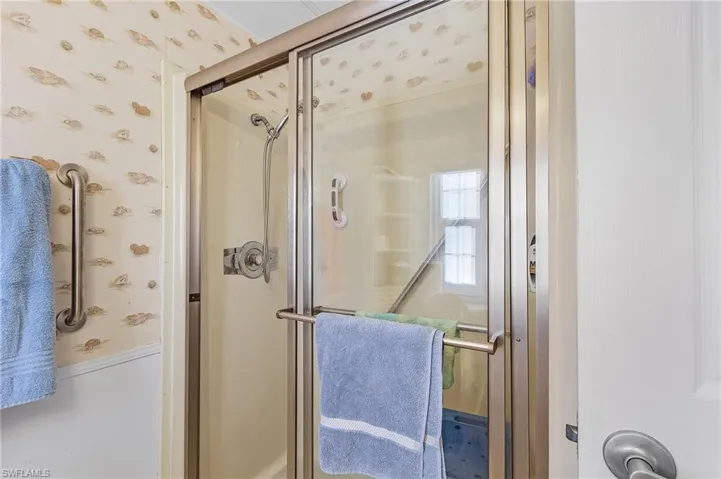 Bathroom with walk in shower
