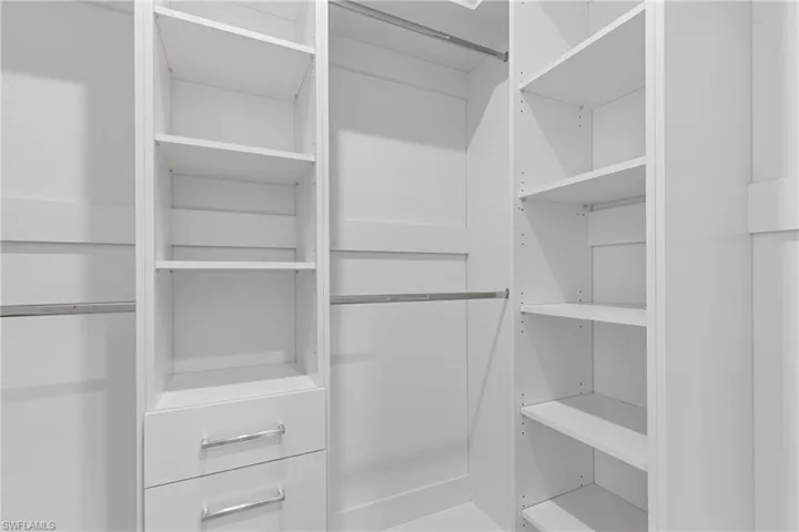 View of spacious closet