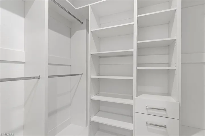 View of spacious closet