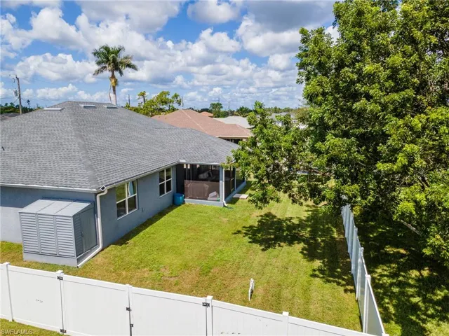 View from above of property