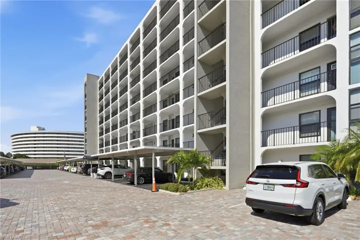 View of the exterior and carport area