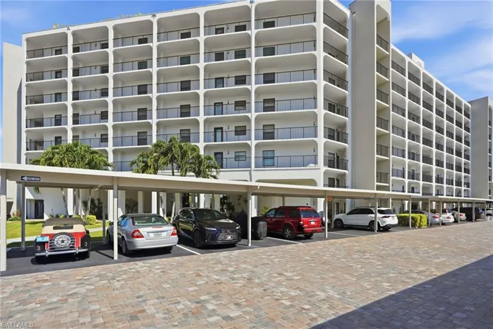 View of the exterior and carport area