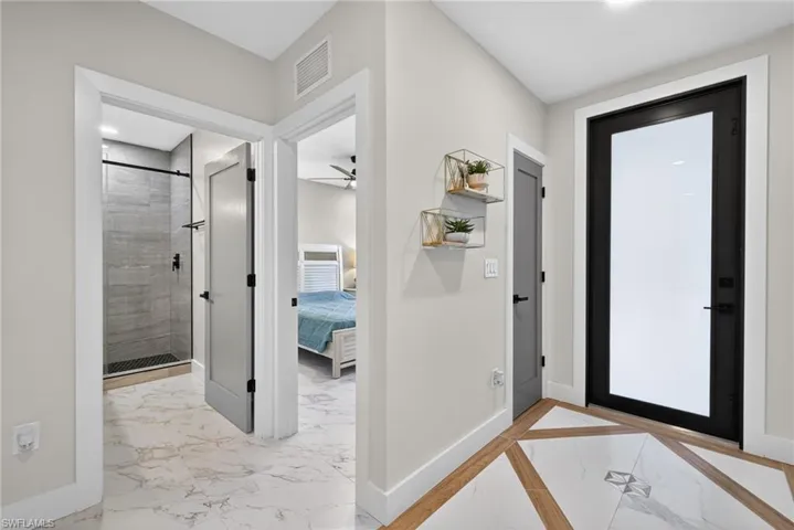 impressive entry and guest rooms