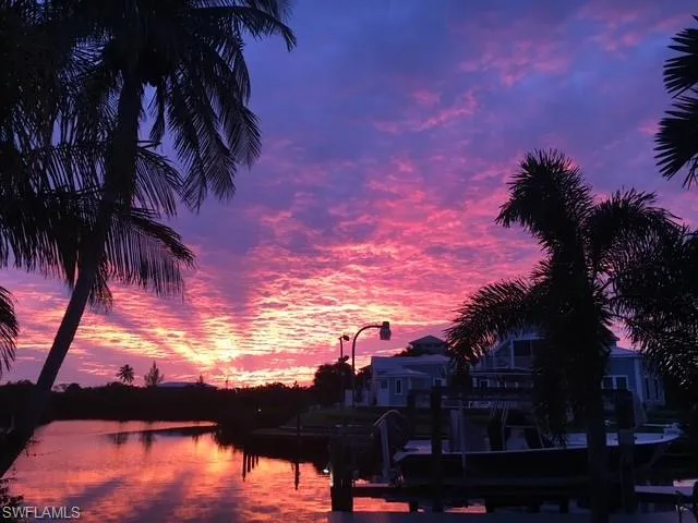 Water view with a boat dock