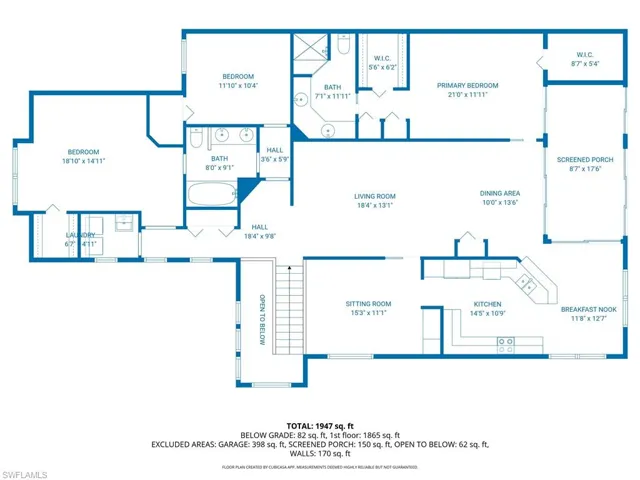 View of room layout