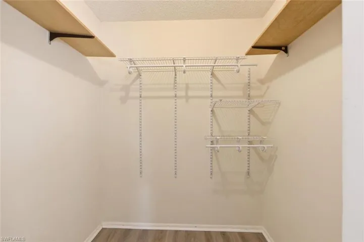 another walk in closet for the second bedroom