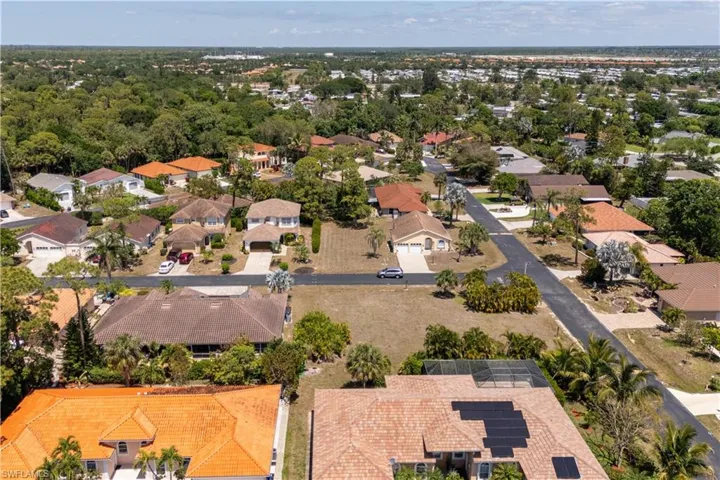 Drone / aerial view with a residential view