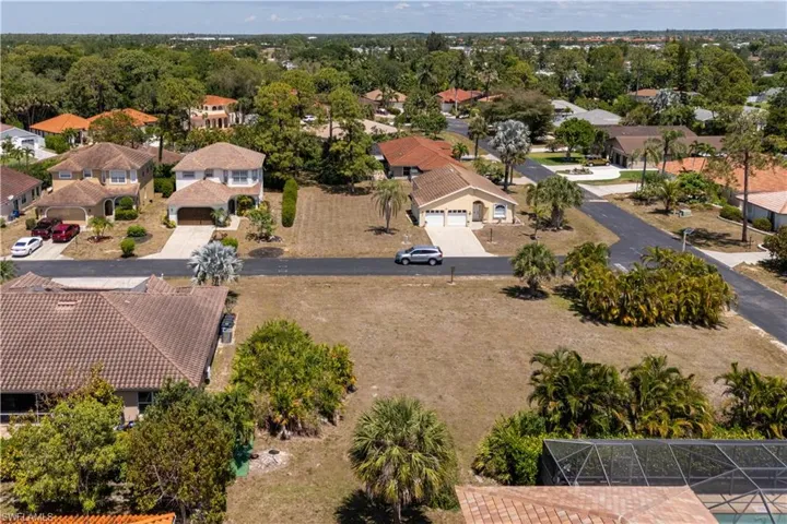 Drone / aerial view with a residential view