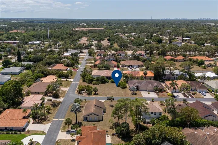 Aerial view featuring a residential view
