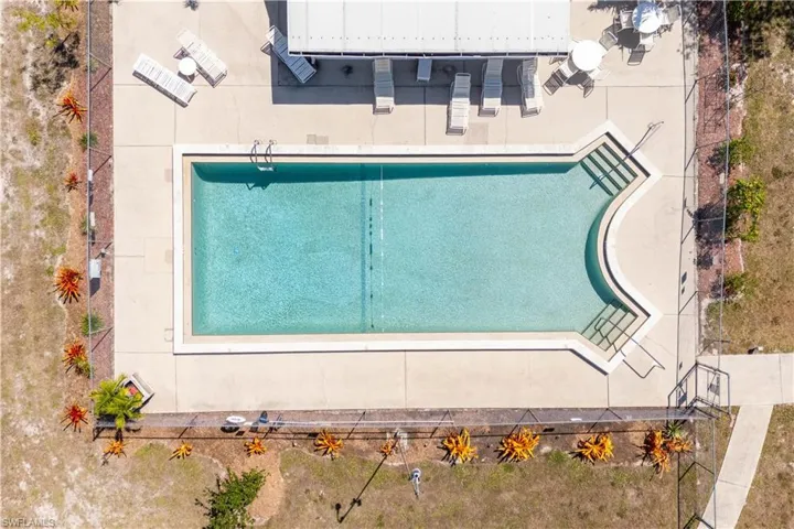 Birds eye view of property