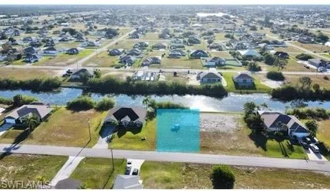 Bird's eye view of a large body of water