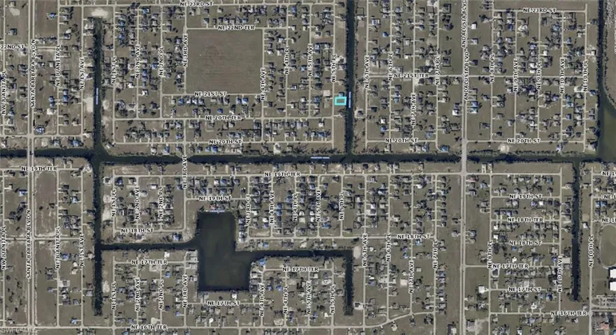 Aerial overview of property's location