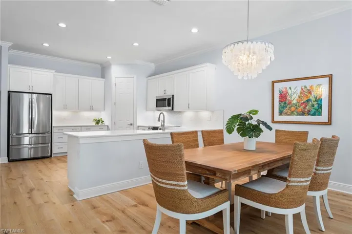 Spacious formal dining area.