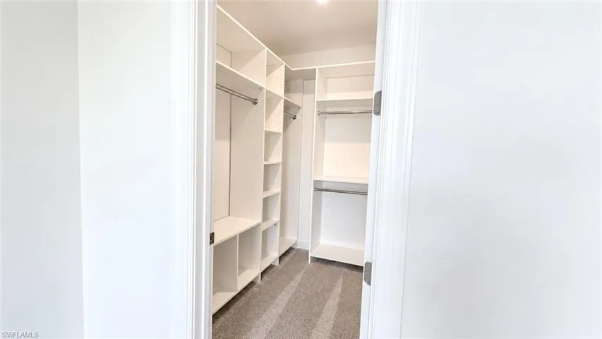 Master closet 4153 Sonoma Oaks For Lease, Esperanza Bustamante, Naples, Florida.