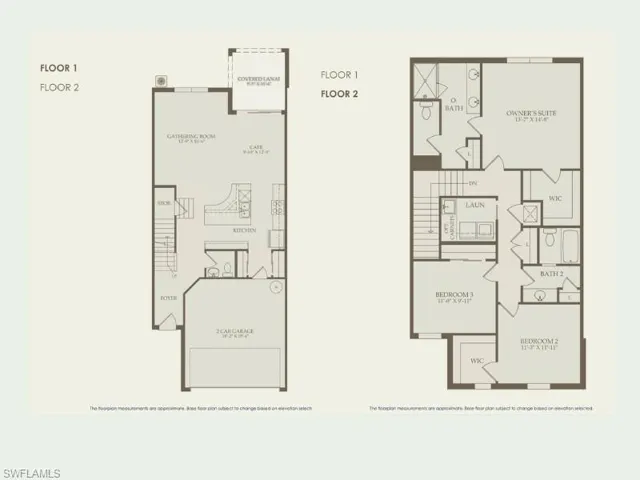 Floor Plan 4153 Sonoma Oaks For Lease, Esperanza Bustamante, Naples, Florida.