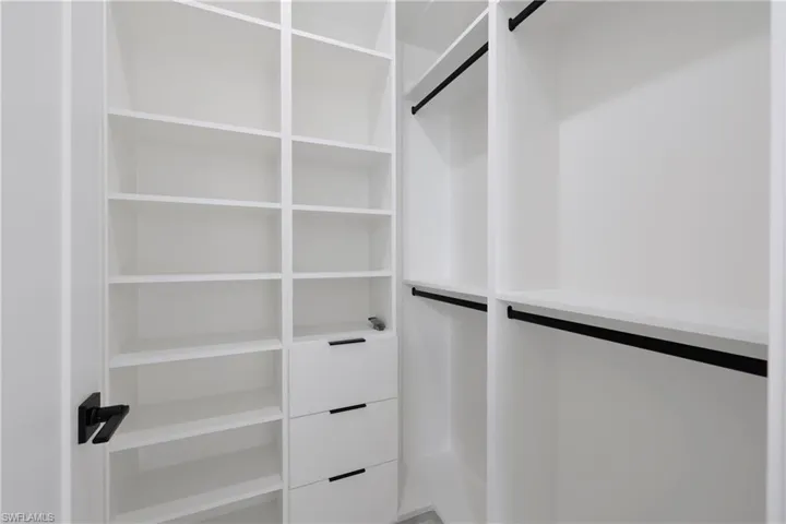 View of spacious closet