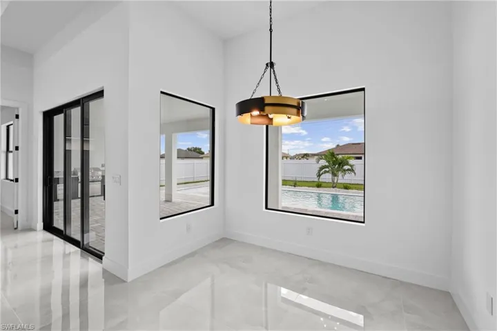 View of unfurnished dining area