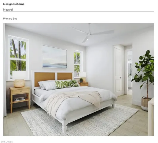 Master bedroom rendering