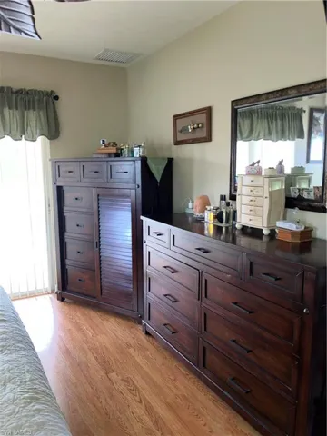 Bedroom featuring light wood-type flooring