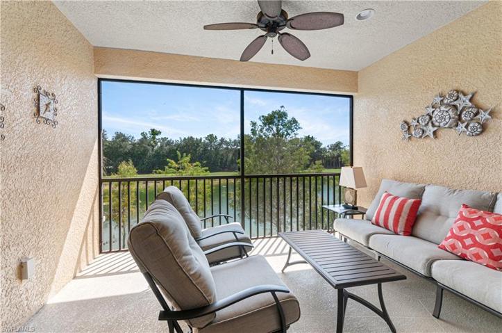 All new lanai furniture, southern view, golf course and lake.