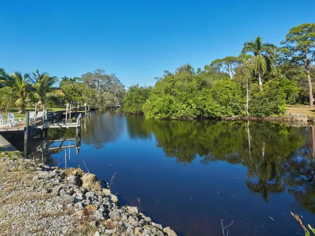 View of the river from your dock.