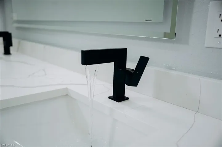 Bathroom view of a sink