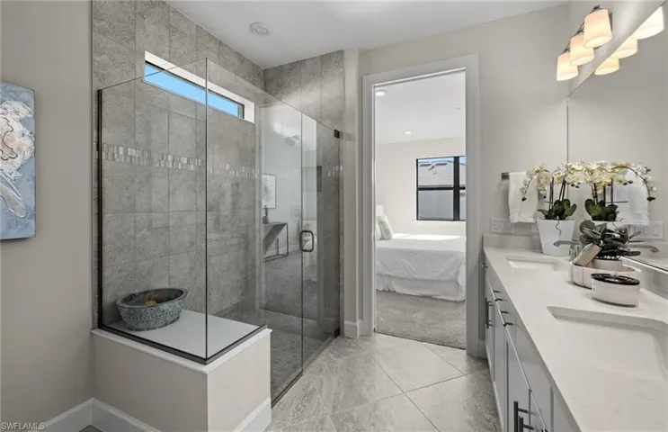 Beautiful walk-in shower